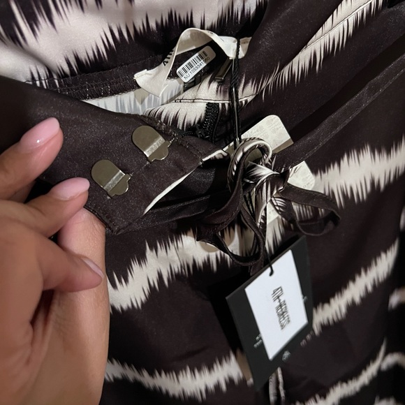 🎁4th & Reckless Satin Print Pants - Picture 5 of 10